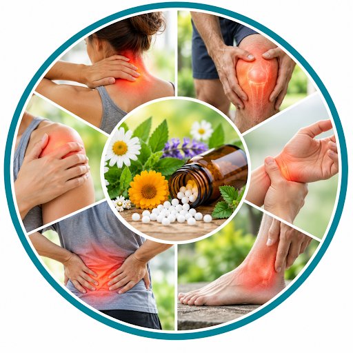 Homeopathic remedies for pain and injuries